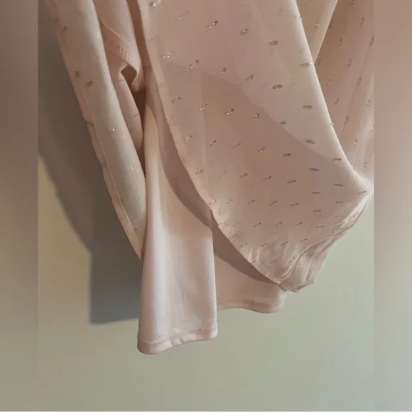 Express - Metallic Clip Dot Puff Sleeve Dress - Size XXS - Picture 5 of 12